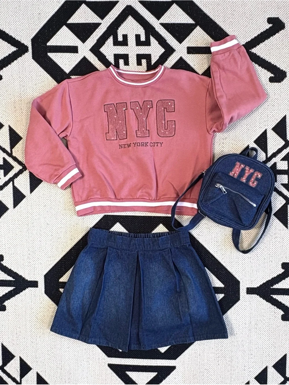 Girls Bundle of Sweatshirt & Skirt Sets Size 10